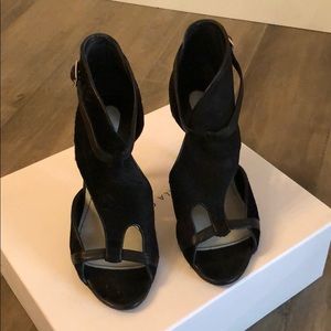 Black stiletto heels